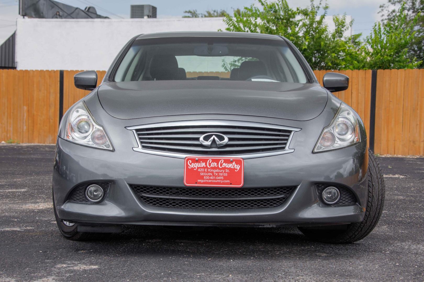 2013 GRAY INFINITI G SEDAN 37x AWD (JN1CV6AR8DM) with an 3.7L V6 DOHC 24V engine, 5-SPEED AUTOMATIC transmission, located at 420 E. Kingsbury St., Seguin, TX, 78155, (830) 401-0495, 29.581060, -97.961647 - Photo#1