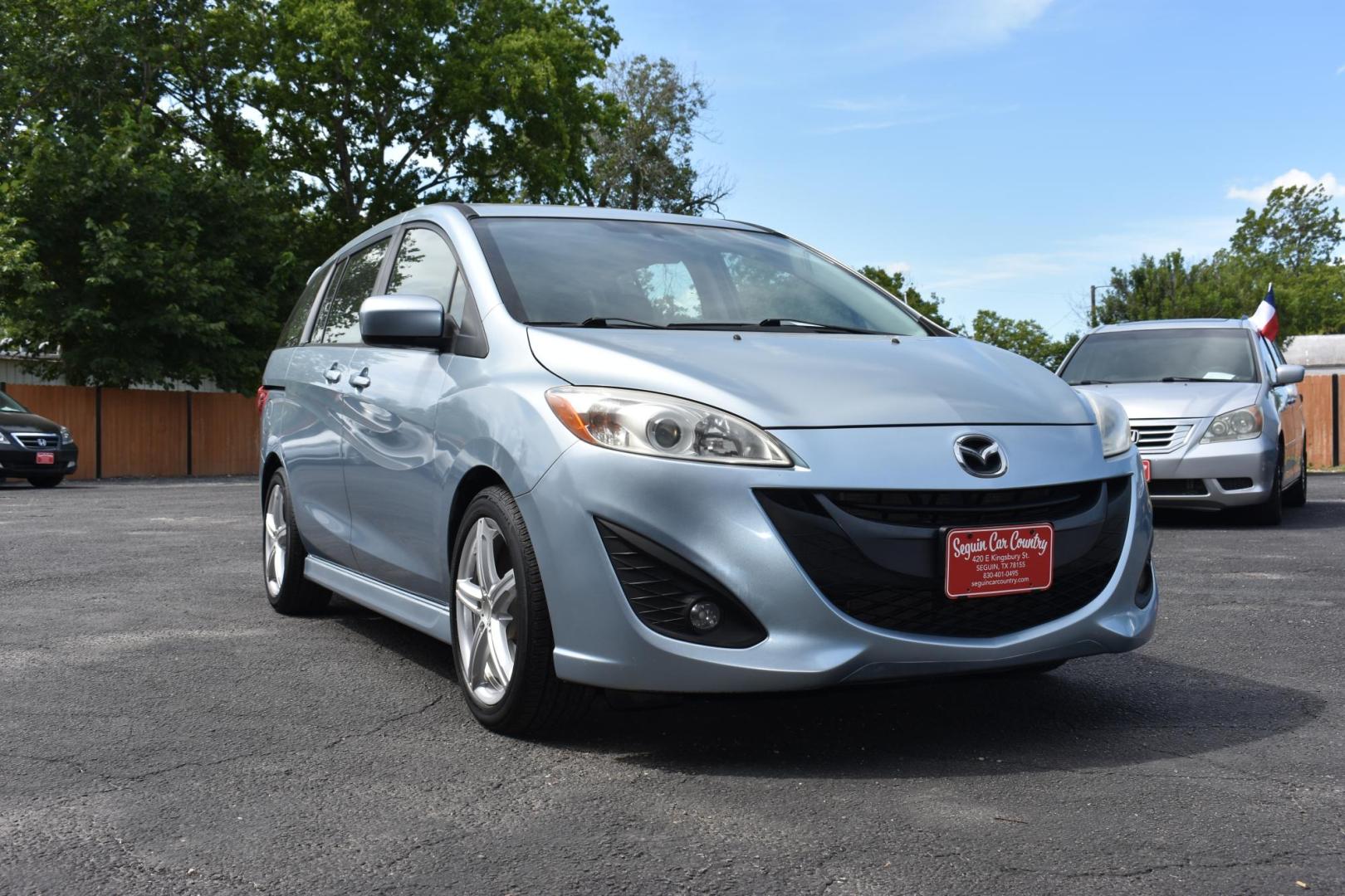 2012 BLUE /Black MAZDA 5 Touring (JM1CW2CL5C0) with an 2.5 L 4 Cylinder engine, 5 speed Auto transmission, located at 420 E. Kingsbury St., Seguin, TX, 78155, (830) 401-0495, 29.581060, -97.961647 - Photo#0