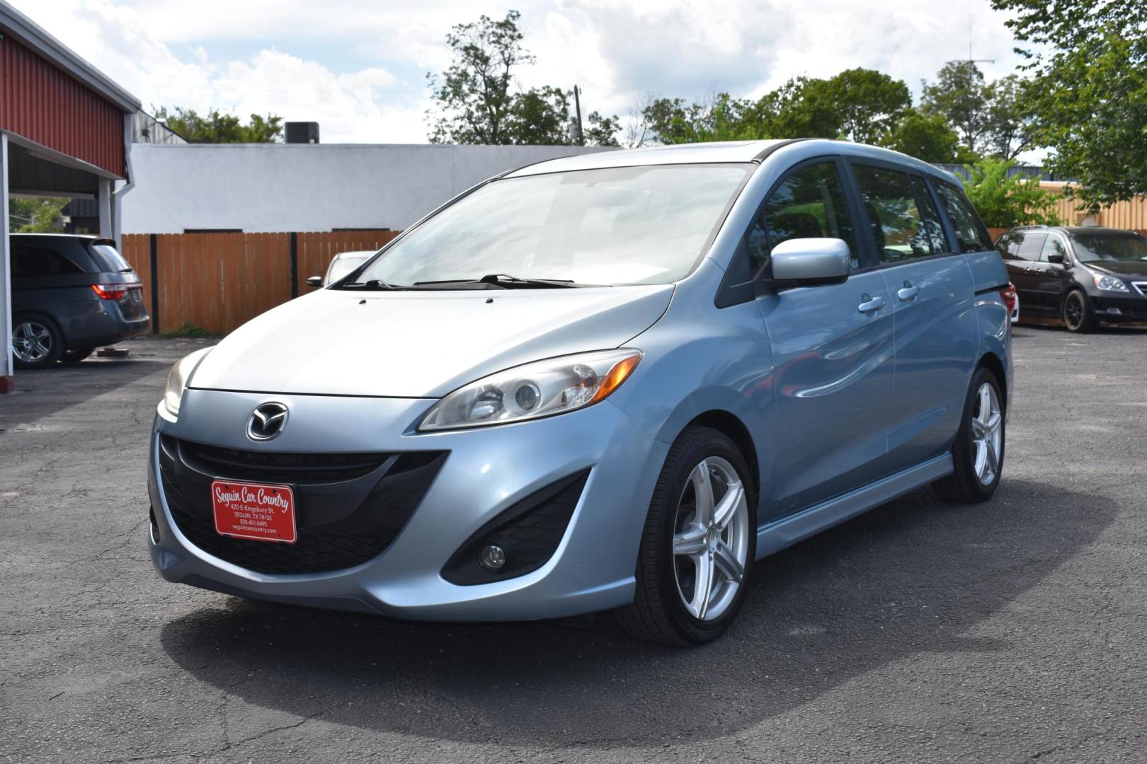 2012 BLUE /Black MAZDA 5 Touring (JM1CW2CL5C0) with an 2.5 L 4 Cylinder engine, 5 speed Auto transmission, located at 420 E. Kingsbury St., Seguin, TX, 78155, (830) 401-0495, 29.581060, -97.961647 - Photo#1