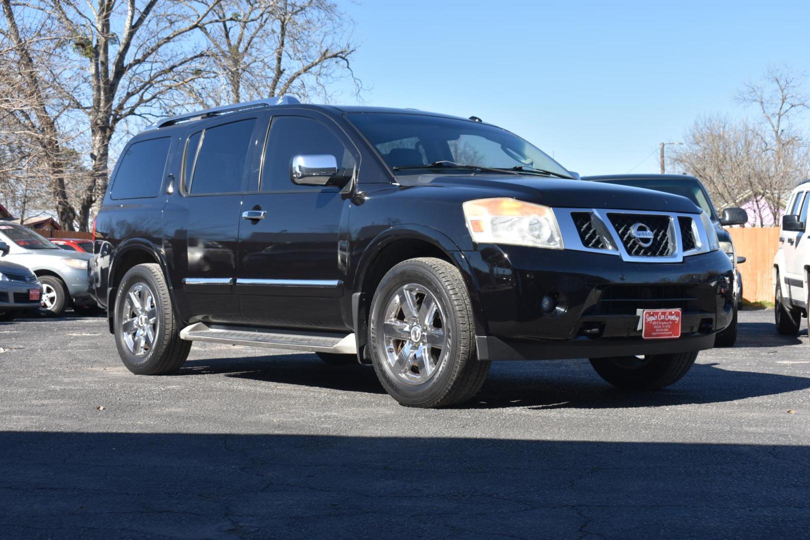 2011 BLACK Nissan Armada SL 2WD (5N1BA0ND7BN) with an 5.6L V8 DOHC 32V FFV engine, 5-Speed Automatic transmission, located at 420 E. Kingsbury St., Seguin, TX, 78155, (830) 401-0495, 29.581060, -97.961647 - Photo#0