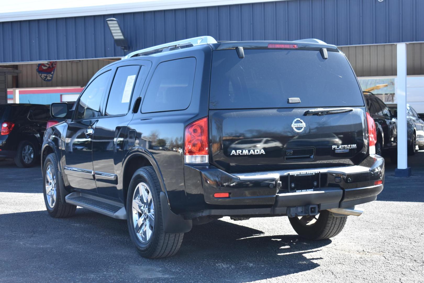 2011 BLACK Nissan Armada SL 2WD (5N1BA0ND7BN) with an 5.6L V8 DOHC 32V FFV engine, 5-Speed Automatic transmission, located at 420 E. Kingsbury St., Seguin, TX, 78155, (830) 401-0495, 29.581060, -97.961647 - Photo#1