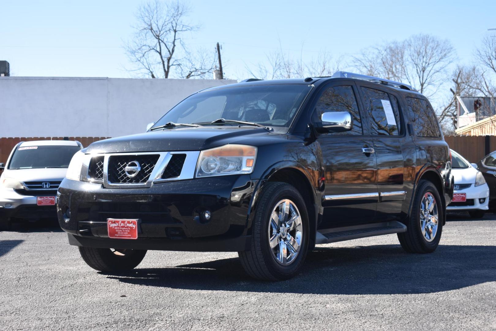 2011 BLACK Nissan Armada SL 2WD (5N1BA0ND7BN) with an 5.6L V8 DOHC 32V FFV engine, 5-Speed Automatic transmission, located at 420 E. Kingsbury St., Seguin, TX, 78155, (830) 401-0495, 29.581060, -97.961647 - Photo#2