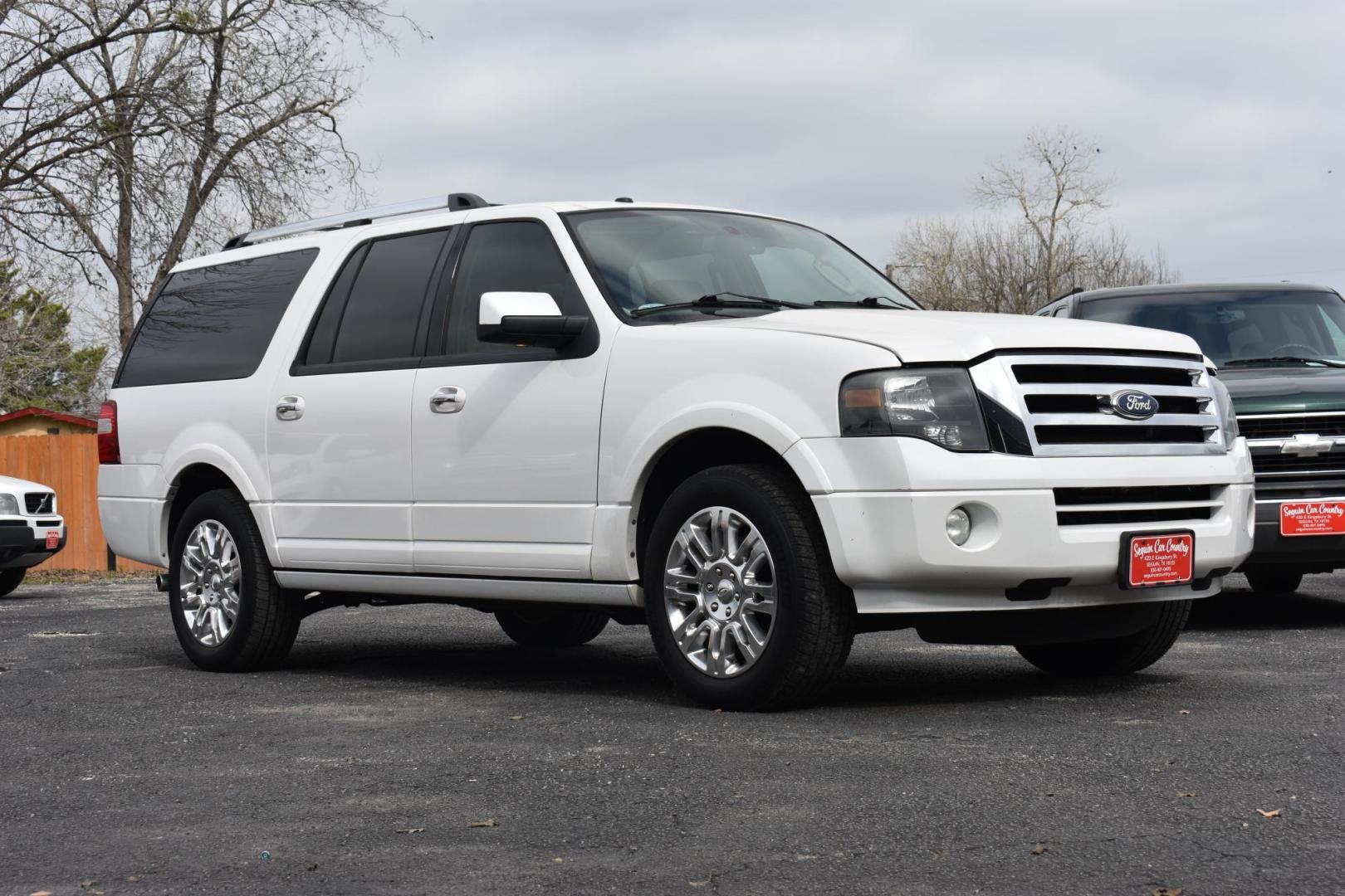 2011 WHITE Ford Expedition EL Limited 2WD (1FMJK1K51BE) with an 5.4L V8 SOHC 16V FFV engine, 6-Speed Automatic transmission, located at 420 E. Kingsbury St., Seguin, TX, 78155, (830) 401-0495, 29.581060, -97.961647 - Photo#0