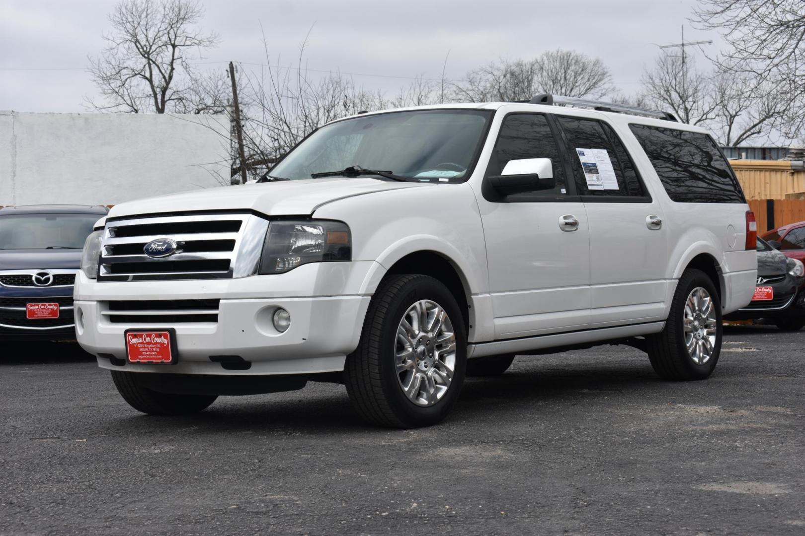 2011 WHITE Ford Expedition EL Limited 2WD (1FMJK1K51BE) with an 5.4L V8 SOHC 16V FFV engine, 6-Speed Automatic transmission, located at 420 E. Kingsbury St., Seguin, TX, 78155, (830) 401-0495, 29.581060, -97.961647 - Photo#2