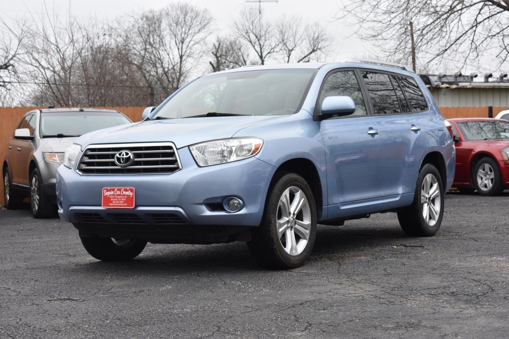 2008 BLUE Toyota Highlander Limited 2WD (JTEES42A682) with an 3.5L V6 DOHC 24V engine, 5-Speed Automatic Overdrive transmission, located at 420 E. Kingsbury St., Seguin, TX, 78155, (830) 401-0495, 29.581060, -97.961647 - Photo#2