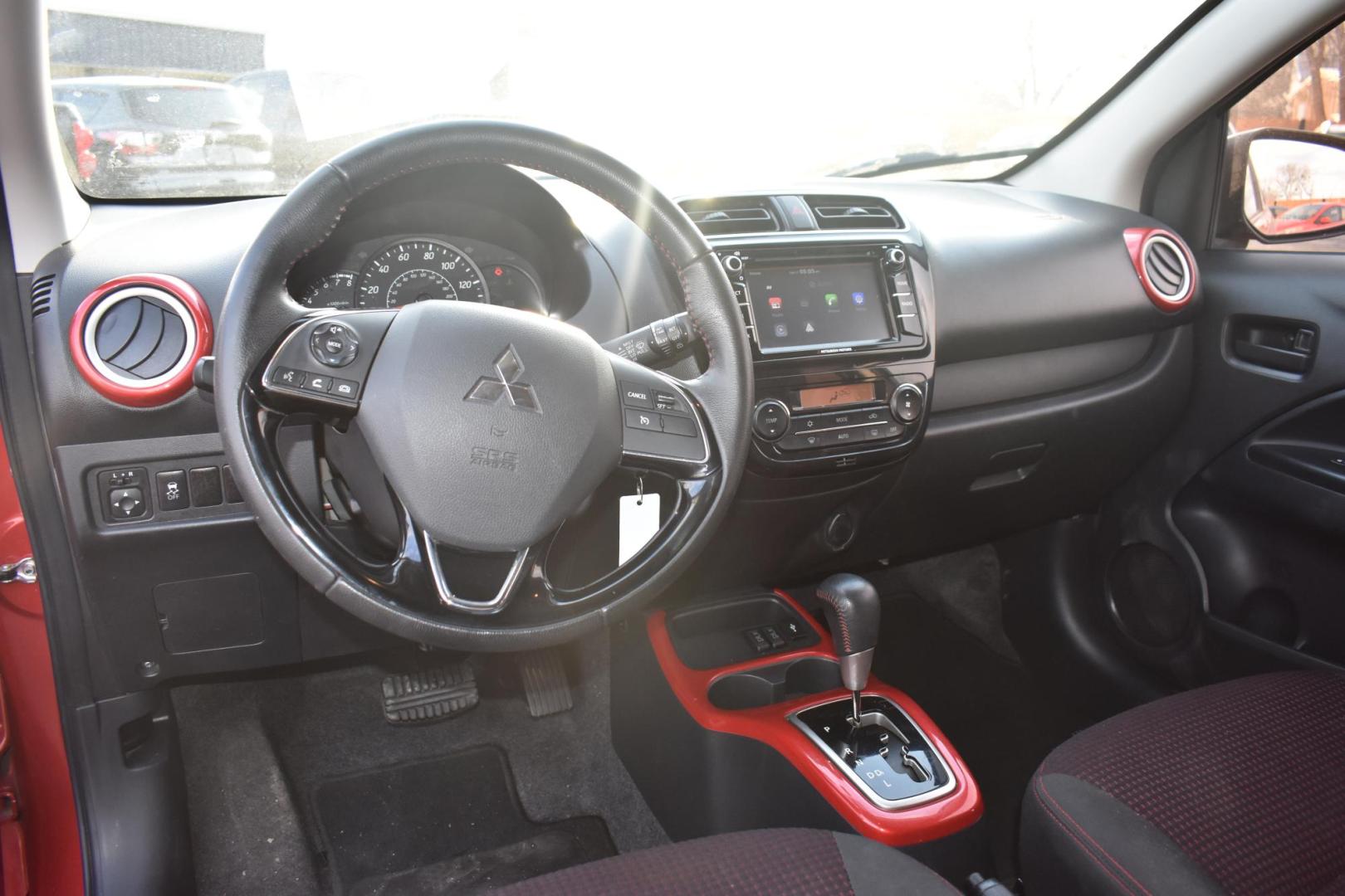 2020 MAROON Mitsubishi Mirage GT (ML32A5HJ6LH) with an 1.2L L3 DOHC engine, CVT transmission, located at 420 E. Kingsbury St., Seguin, TX, 78155, (830) 401-0495, 29.581060, -97.961647 - Photo#4